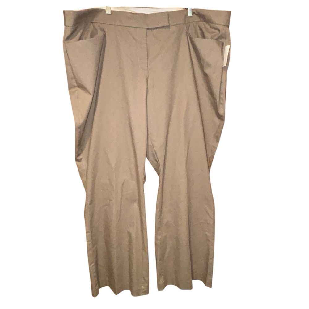 Fashion Bug Women’s Plus Size 26 Taupe Business Casual Chino Pants Stretch NWT